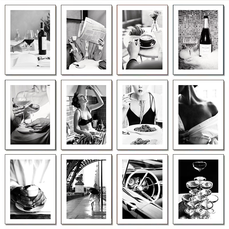 Kitchen Appliances In White - Modern Luxury Fashion Champagne Wine Sexy
