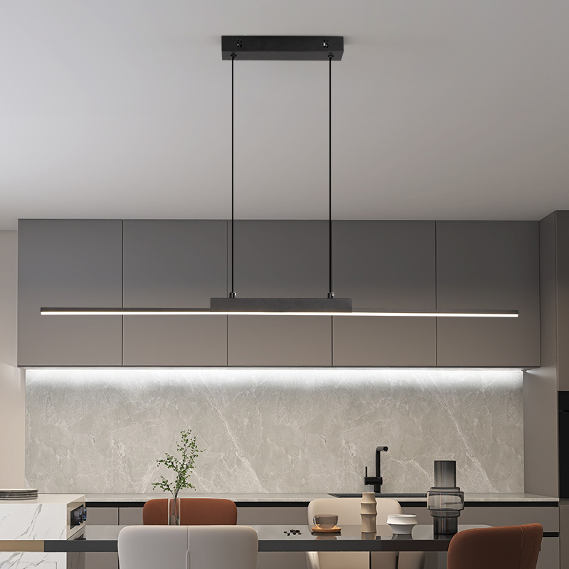 Kitchen Appliances In White - Pendant Lights Modern Simple Dining Room