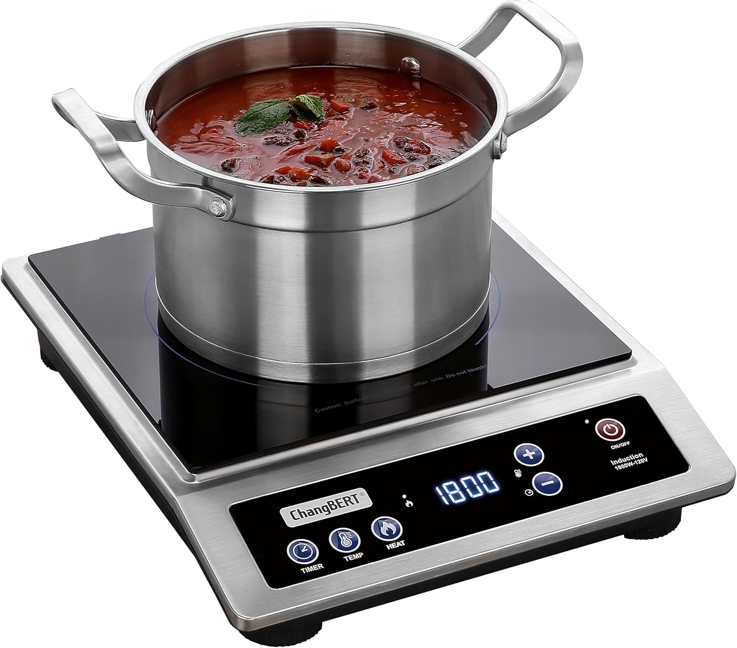 Induction Cooktop Portable - Induction Cooktop, Commercial Grade Portable Cooker,