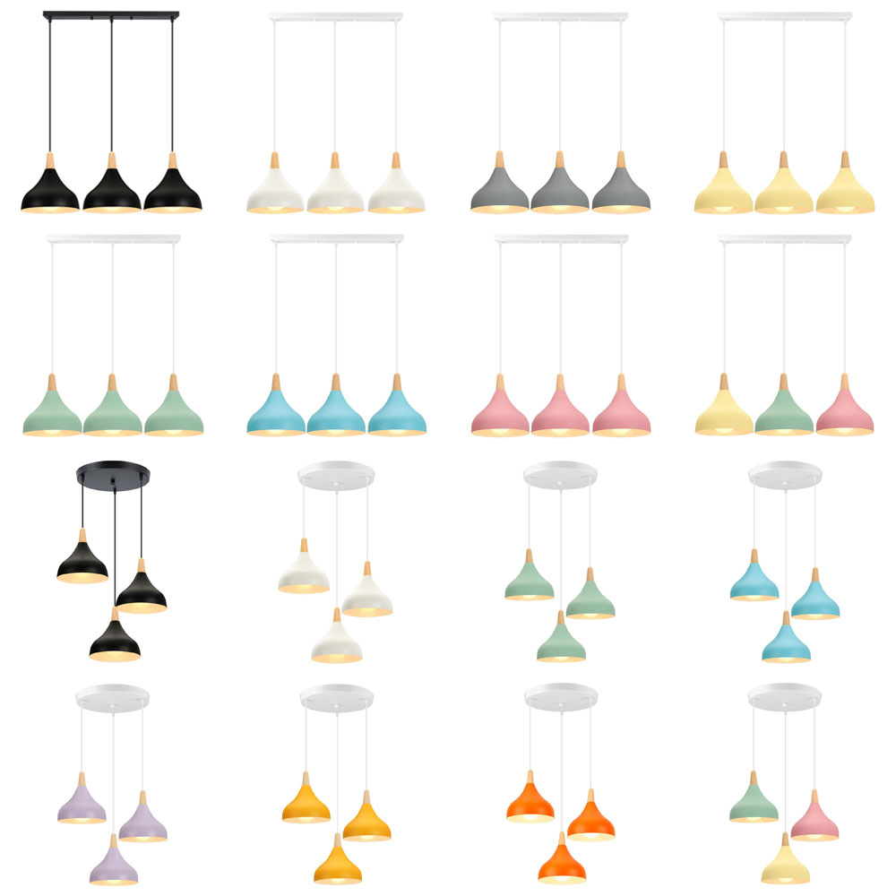 Nordic Wood LED Pendant Lights - Kitchen Appliances In White 评论和价格