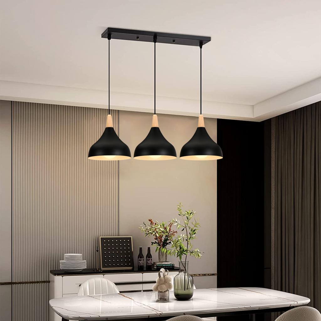 Nordic Wood LED Pendant Lights - Kitchen Appliances In White 评论和价格