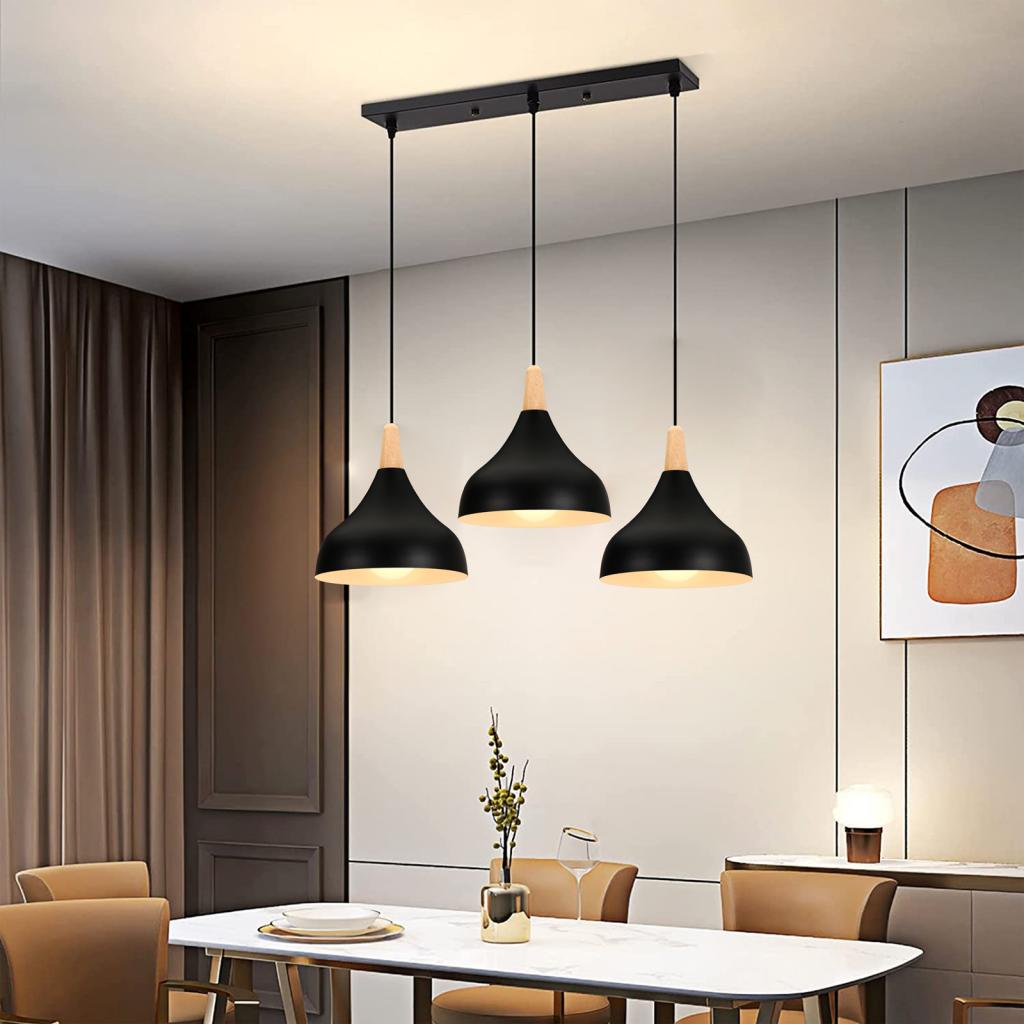 Nordic Wood LED Pendant Lights - Kitchen Appliances In White 评论和价格