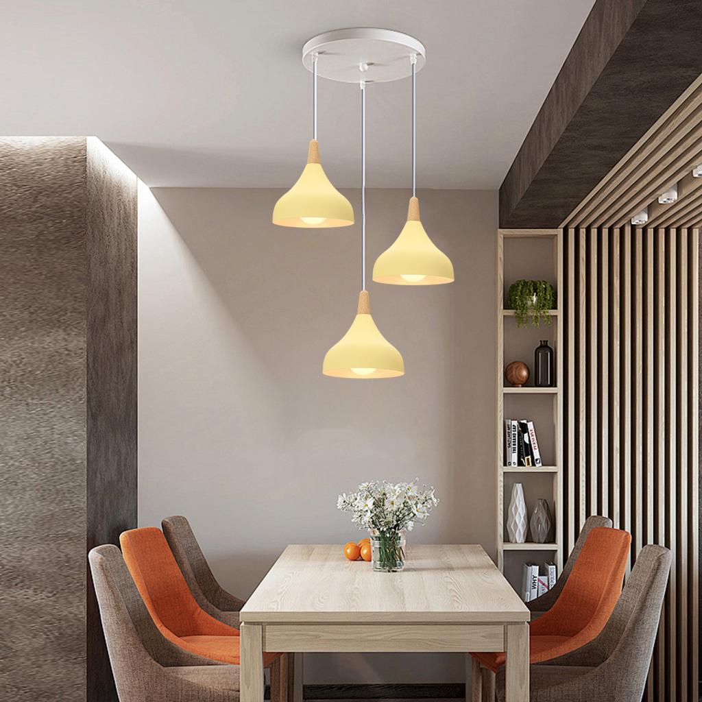 Nordic Wood LED Pendant Lights - Kitchen Appliances In White 评论和价格