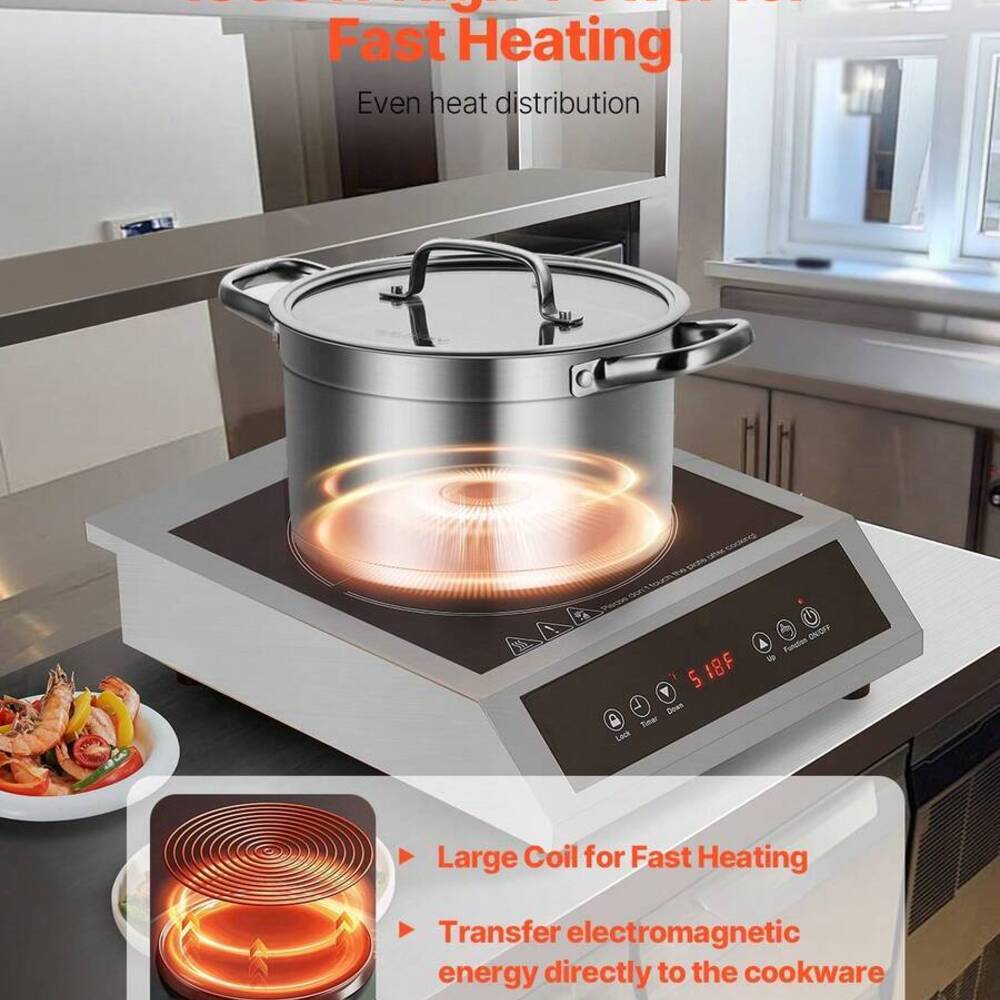 Portable Cooktop, 1800W Commer - Induction Cooktop Portable 评论和价格