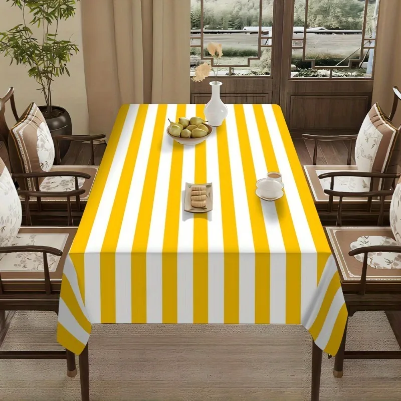 1pc Yellow and White Striped T - Kitchen Appliances In White 评论和价格