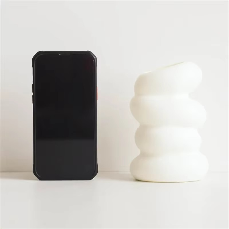 1PC Plastic Spiral White Vase  - Kitchen Appliances In White 评论和价格