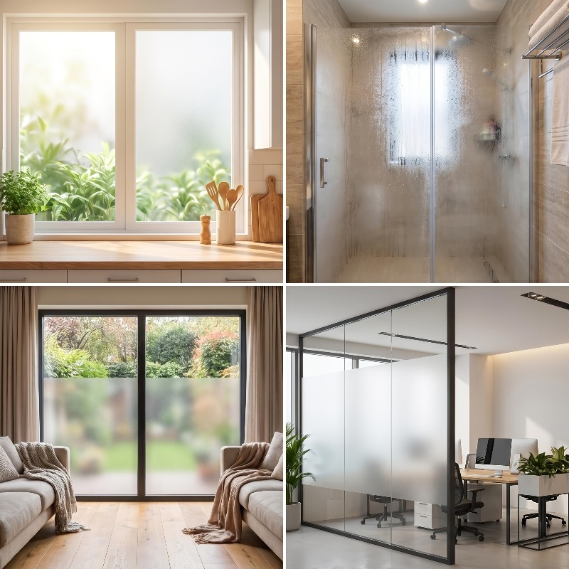 Pure White Frosted Privacy Win - Kitchen Appliances In White 评论和价格